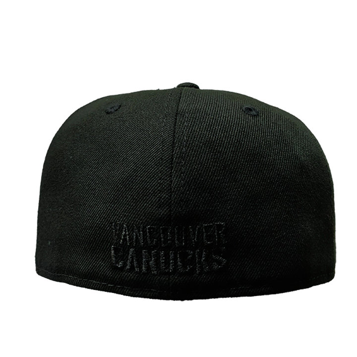Men’s Vancouver Canucks Flying Skate New Era Black on Black 59FIFTY