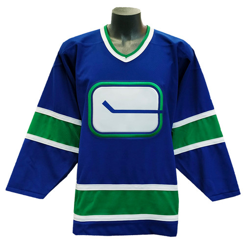 Men's Vancouver Canucks CCM Original Stick Rink logo Navy Jersey