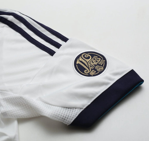 Men's Real Madrid LS 100th Anniversary adidas Home Jersey 12