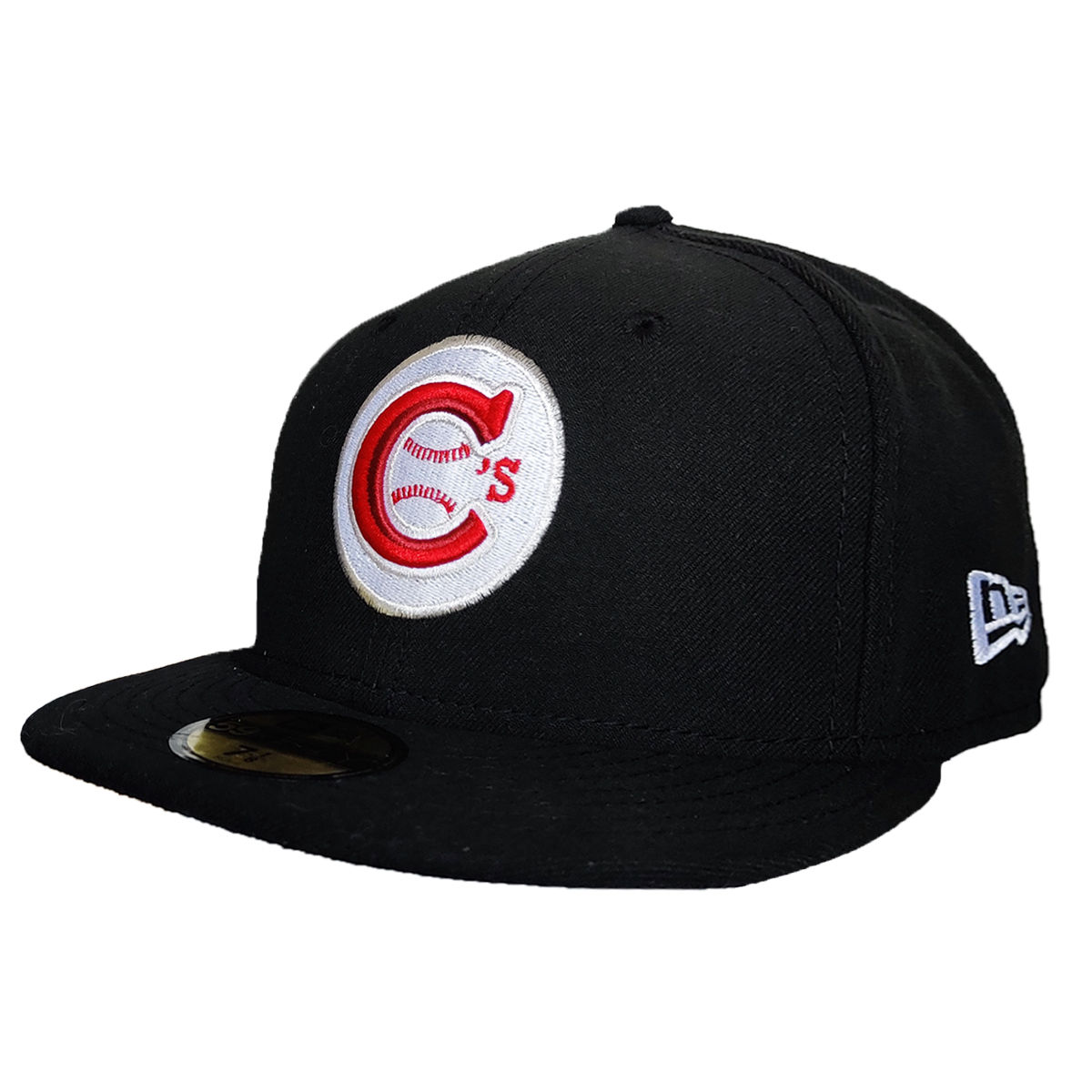 Men's Vancouver Canadians Silver Trim Logo New Era Black 59FIFTY Fitted Hat