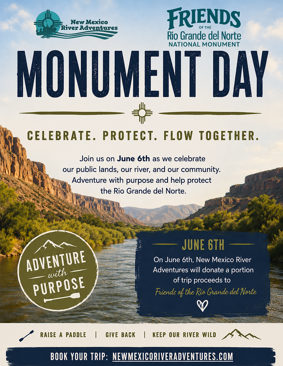 New Mexico River Adventures Presents: Monument Day on the Rio Grande