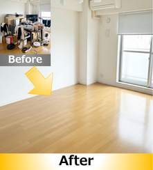 【佐倉市】引越し前夜でも間に合う！生活感満載の部屋を「夜間作業」で更地にした事例紹介