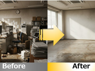 🌙 佐倉市唯一!夜間不用品回収で移転前のオフィスを即日片付け【夕方からの作業事例】