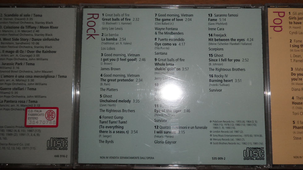 Miniatura: Set tre CD "Cinema & Musica"