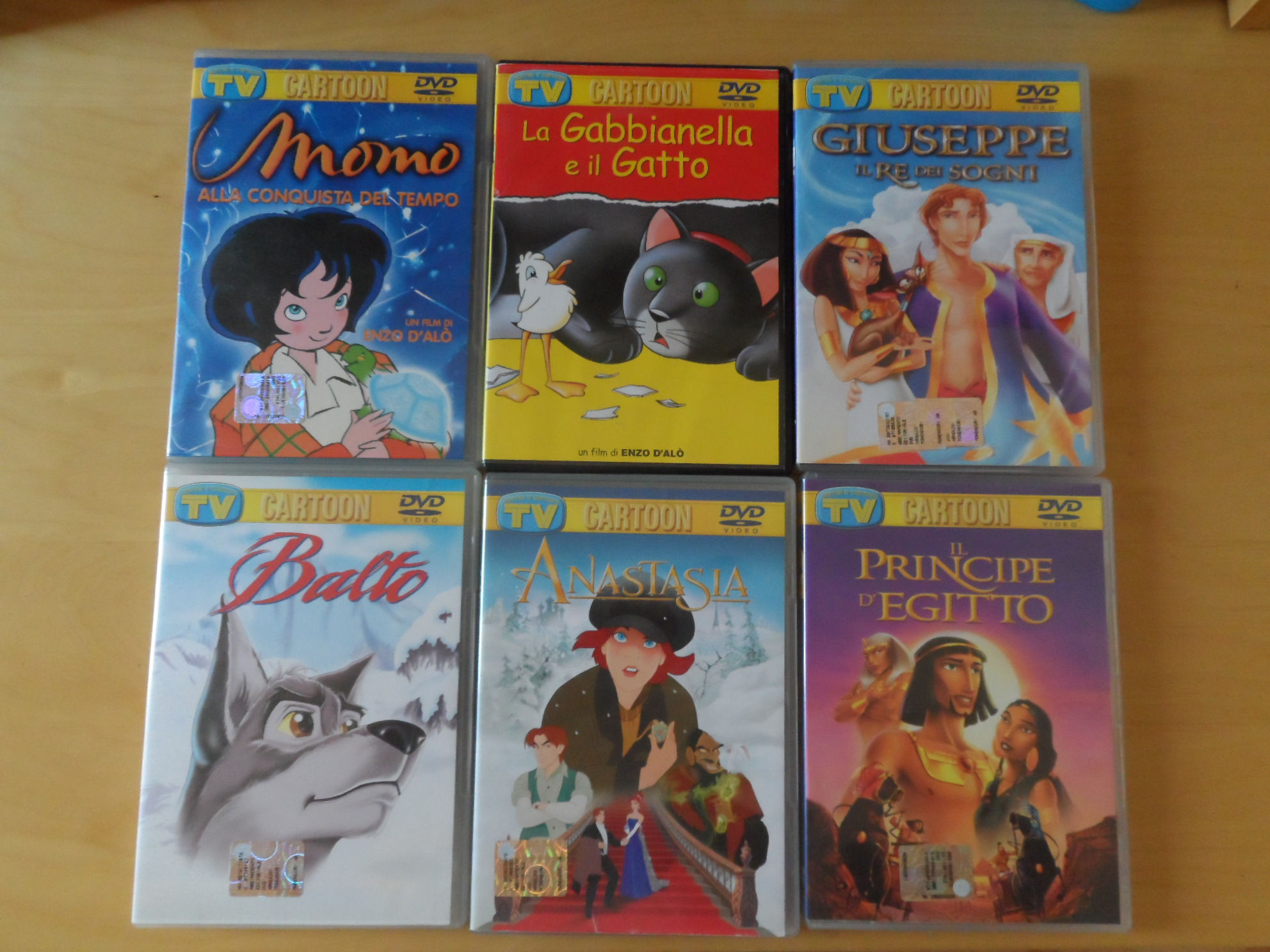 11 DVD originali  - cartoni animati