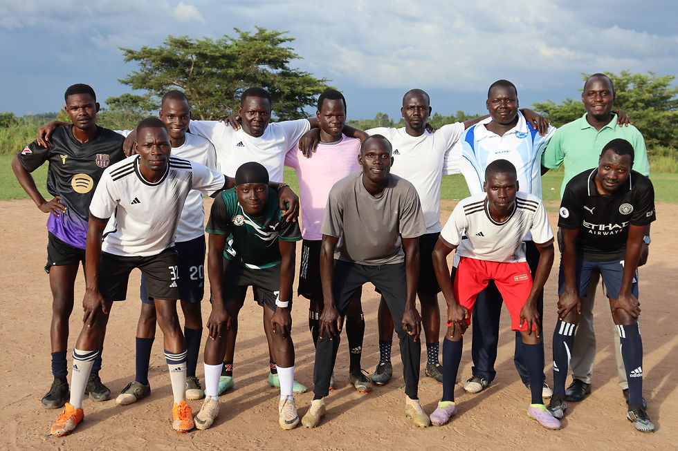 The staff’s starting XI: the men who took to the pitch but couldn’t quite take the victory.