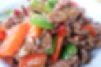 Xinjiang light stir fried beef with a touch of soy sauce 小炒肉