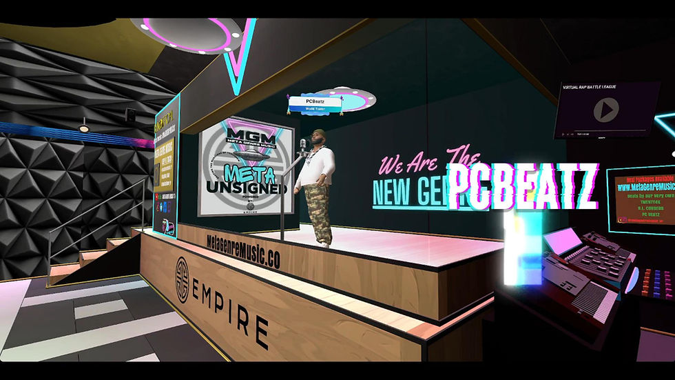 Virtual stage with PCBEATZ and online music consulting.