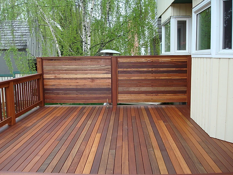 Home L G Fence Deck