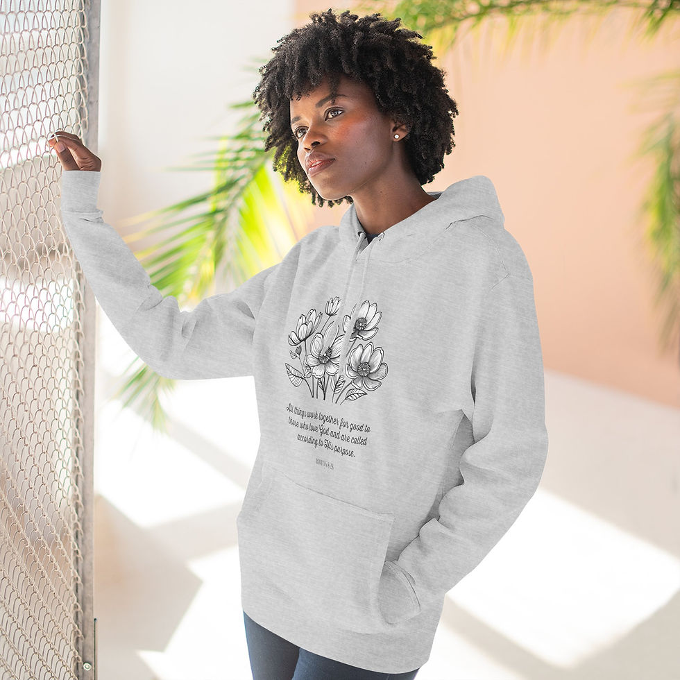 Thumbnail: Romans 8:28 "Called to His Purpose" Fleece Hoodie