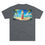 Thumbnail: Surfboard Cross Double-sided Premium Tri-Blend Tee - Christian Beach and Waves