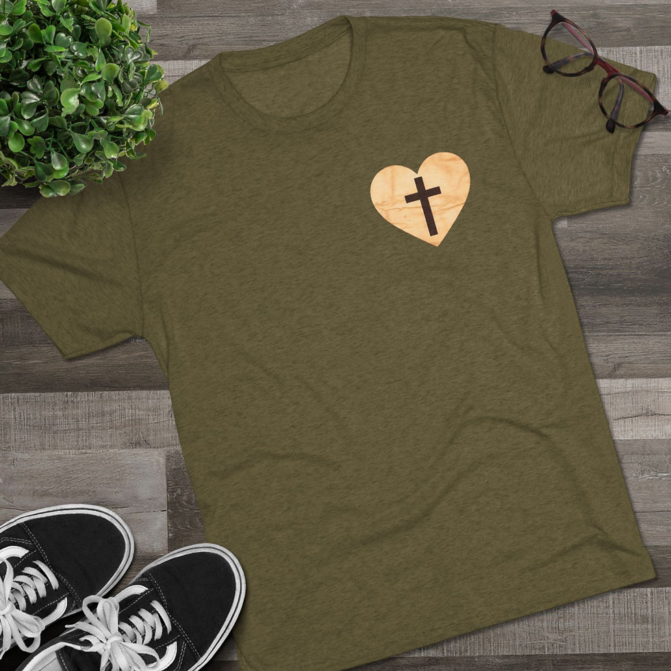 Thumbnail: Saved by Grace through Faith Retro Double-sided Premium Tri-Blend Unisex T-Shirt