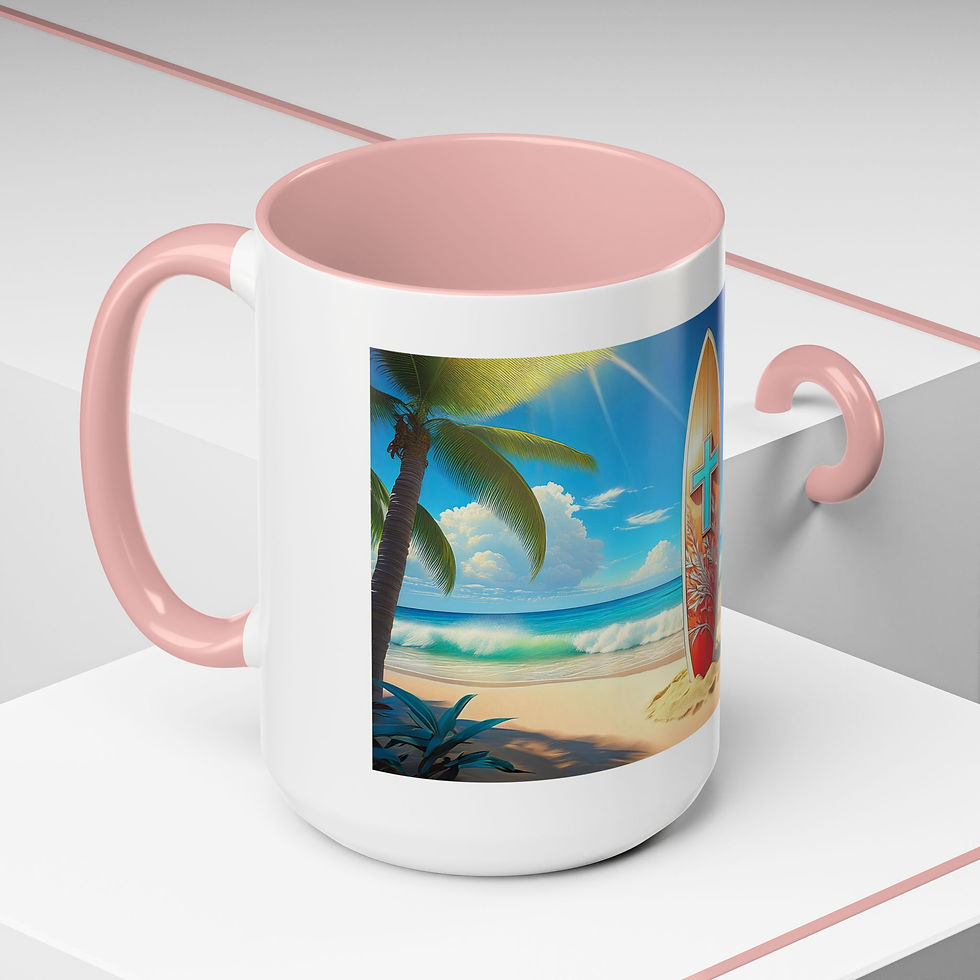Thumbnail: Surfer Cross Accent Coffee Mug (15oz)