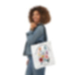 Beauty for Ashes Christian tote bag,  Isaiah 61:3 bible verse tote bag with floral design