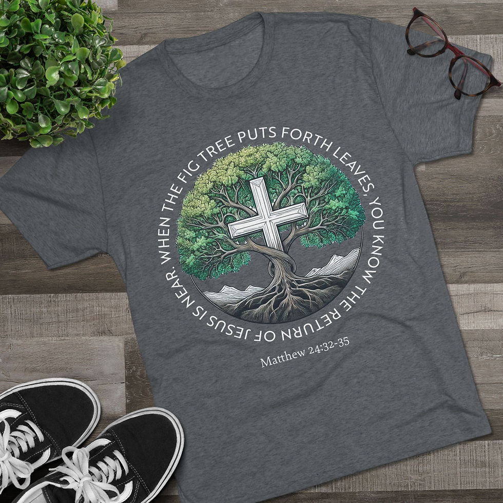 Thumbnail: Matthew 24 "Fig Tree Prophecy" Premium Tri-Blend Tee