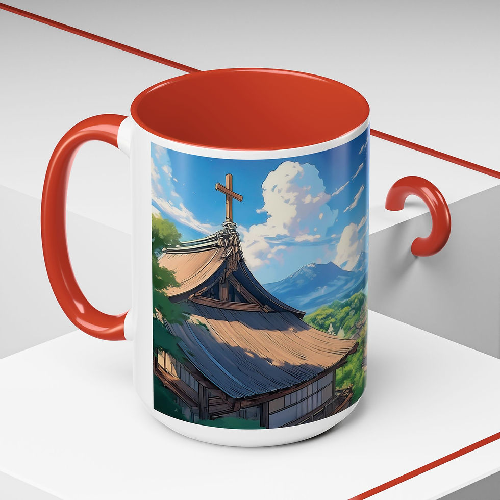Thumbnail: "Agree with God" Anime Accent Coffee Mug (15 oz.)