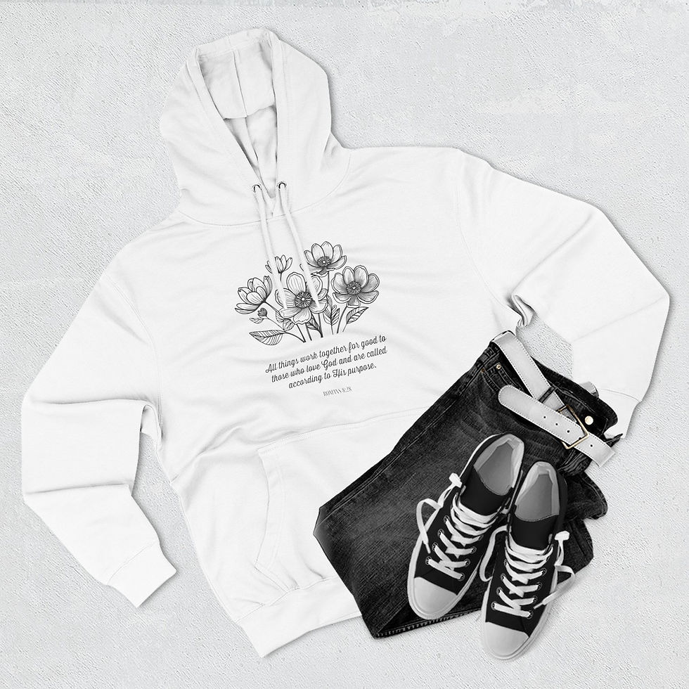 Thumbnail: Romans 8:28 "Called to His Purpose" Fleece Hoodie