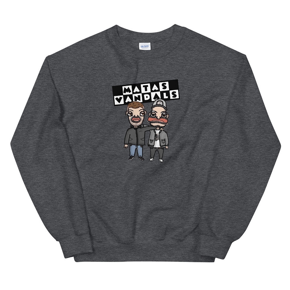 Miniatura: Sudadera S/C Unisex MatasVandals "Cartoons"