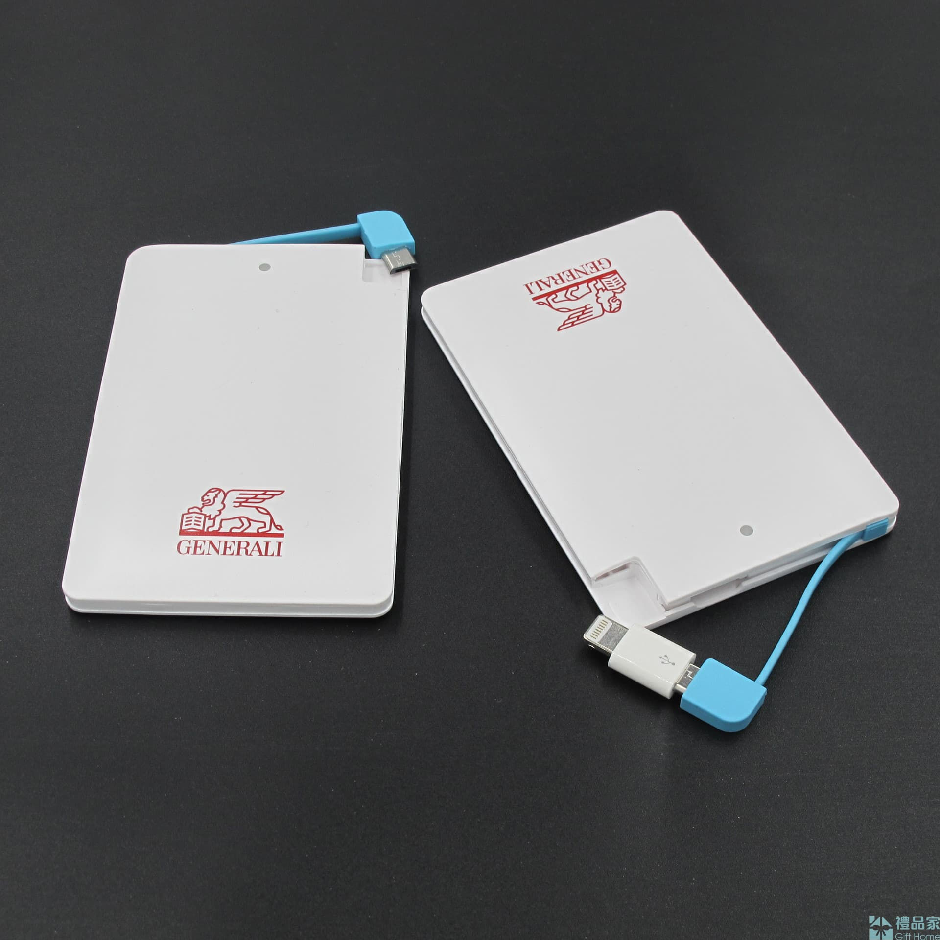 自帶線卡片移動電源