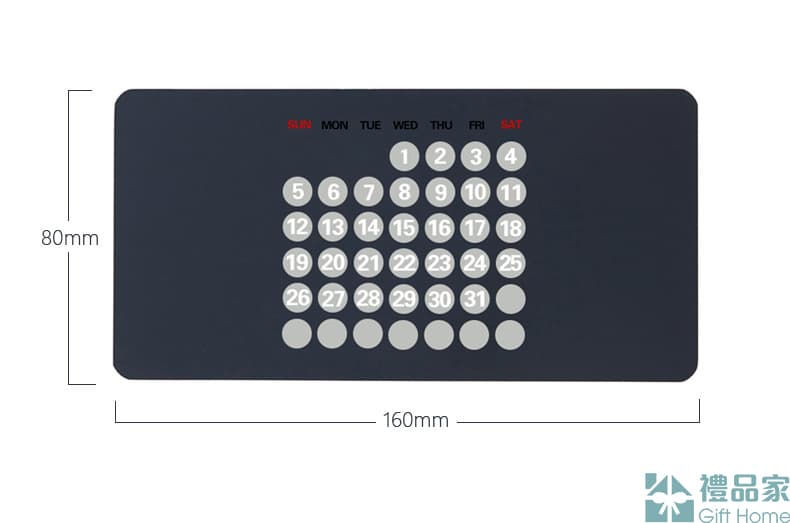 Thumbnail: 亞克力透明創意月曆座