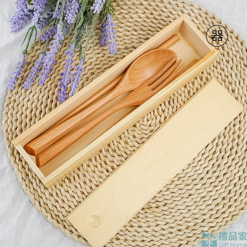 縮圖：木質日式餐具套裝