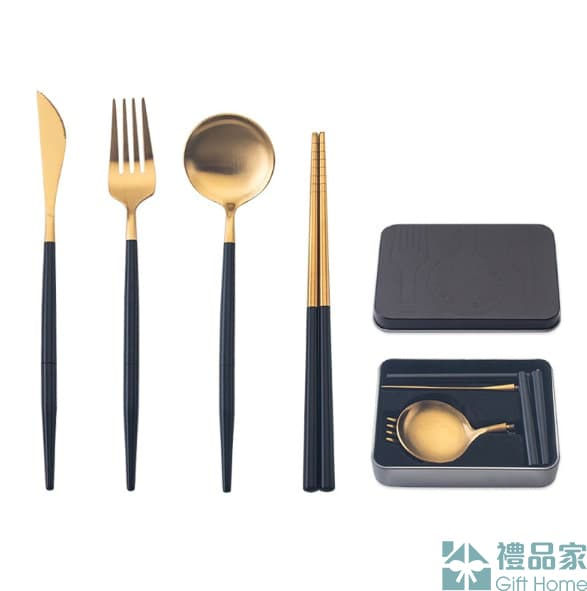 Thumbnail: 304摺疊野餐餐具套裝