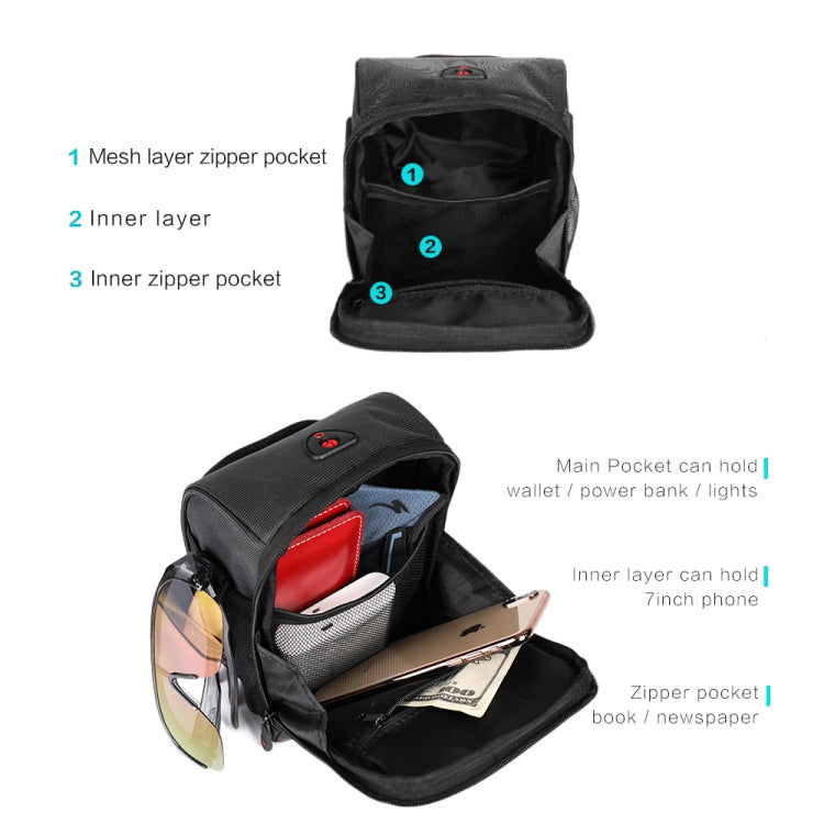 Thumbnail: Rhinowalk Bicycle Front Handlebar Bag Multifunctional Waterproof Phone Bag TF910