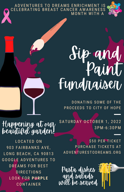 Breast Cancer sip and paint fundraiser