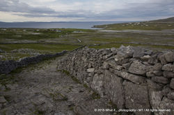 Way to the fortress of Inishmore, Aran Islands (Ireland)
