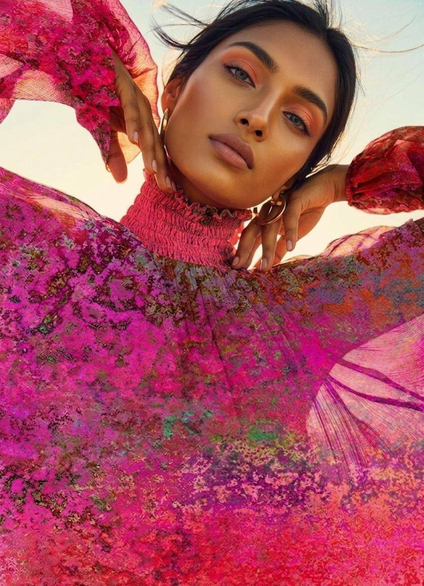 Luster Erosion on Georgette Fabric