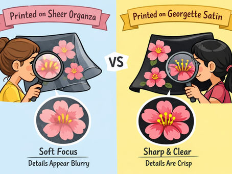 Why Fine Details Look Different on Organza (And Why That’s Completely Normal)