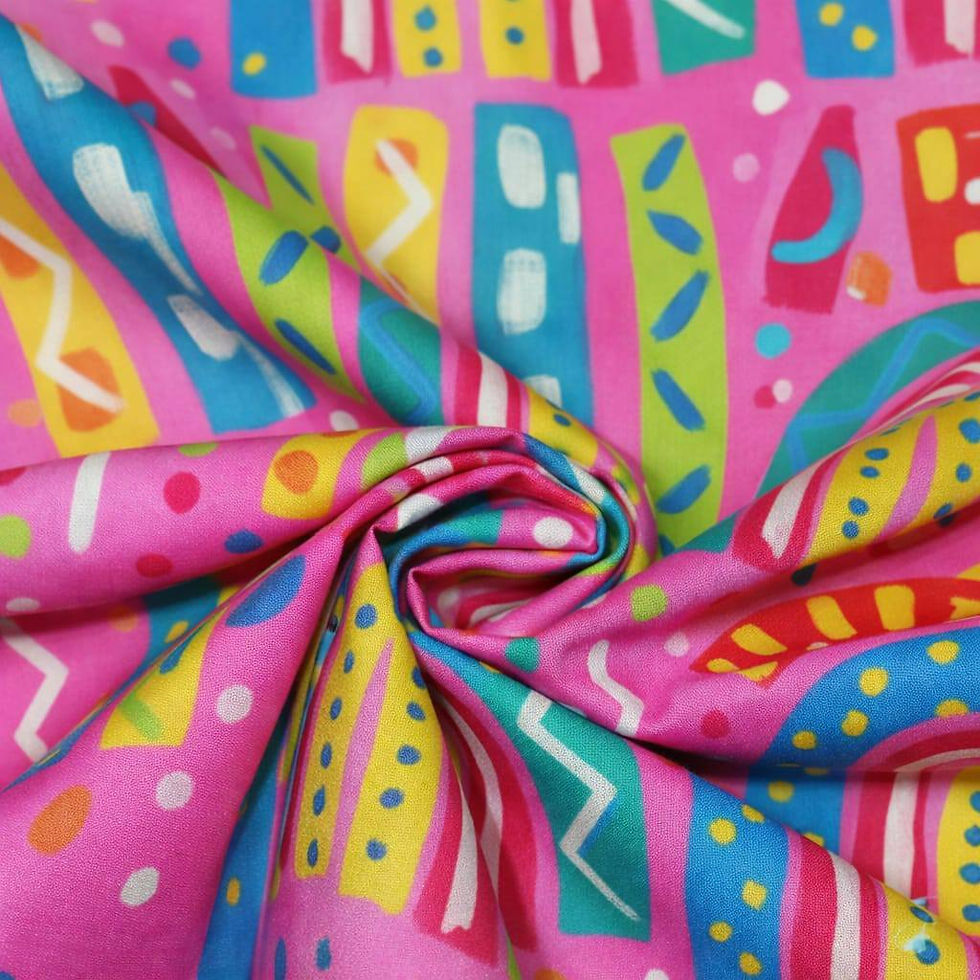 Bubblegum Boho on Signature Linen