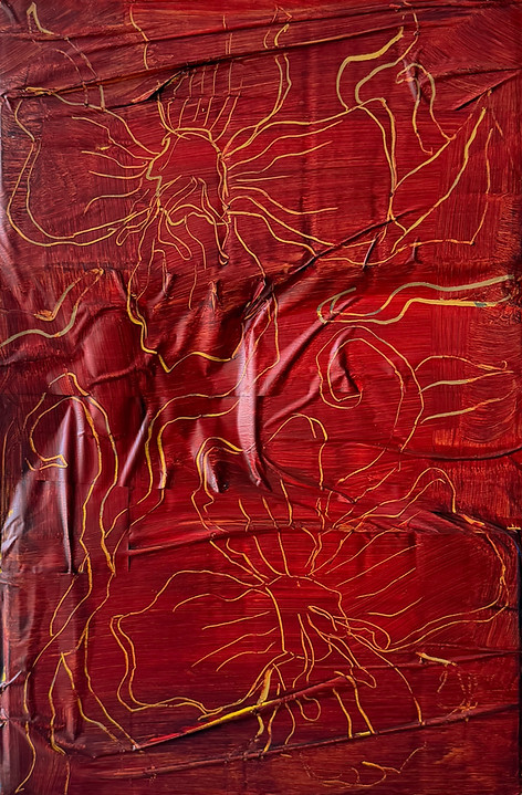 red-yellow-white-painting-graffiato-acrylic-artwork-art-newart-wallart-interiordesign-desi