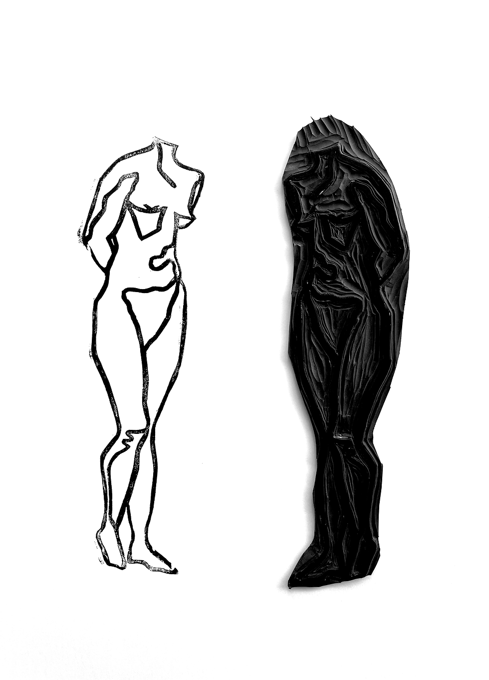 Thumbnail: Form 1 Lino Print