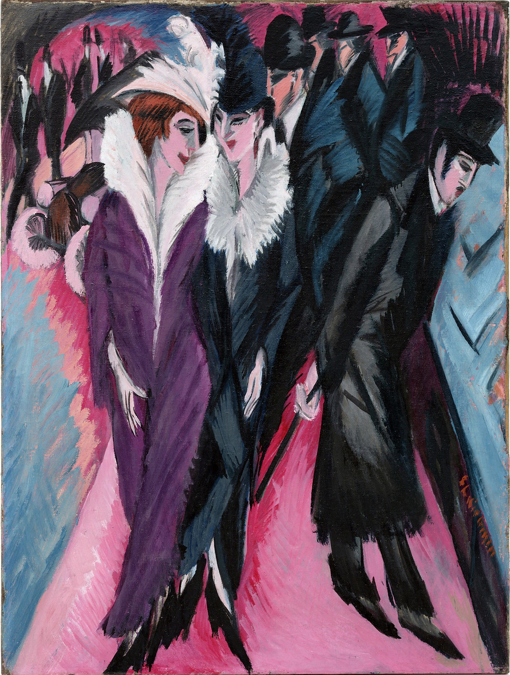 Ernst Ludwig Kirchner, “Street”, 1913, MoMA.
