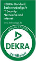 DEKRA-Siegel "DEKRA-zertifizierte IT Sachverständige Systeme und Anwendungen", Gabriele Fricke, Tedesio GmbH