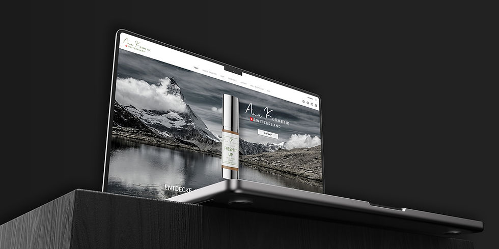rogies:design · Corporate Design & Webdesign · Onlineshop für Ana Kosmetik Switzerland