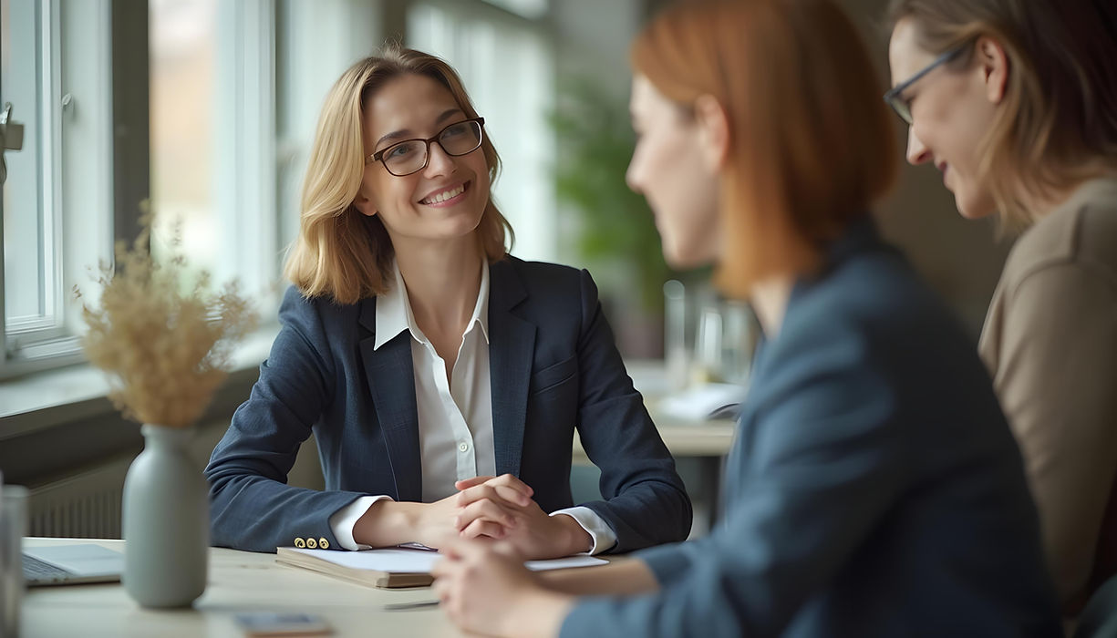 Geschäftsfrau im Meeting