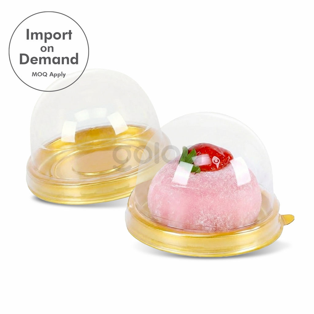 Clear Plastic Round Mini Cake Box Packaging for Wedding, Birthday Party, Events