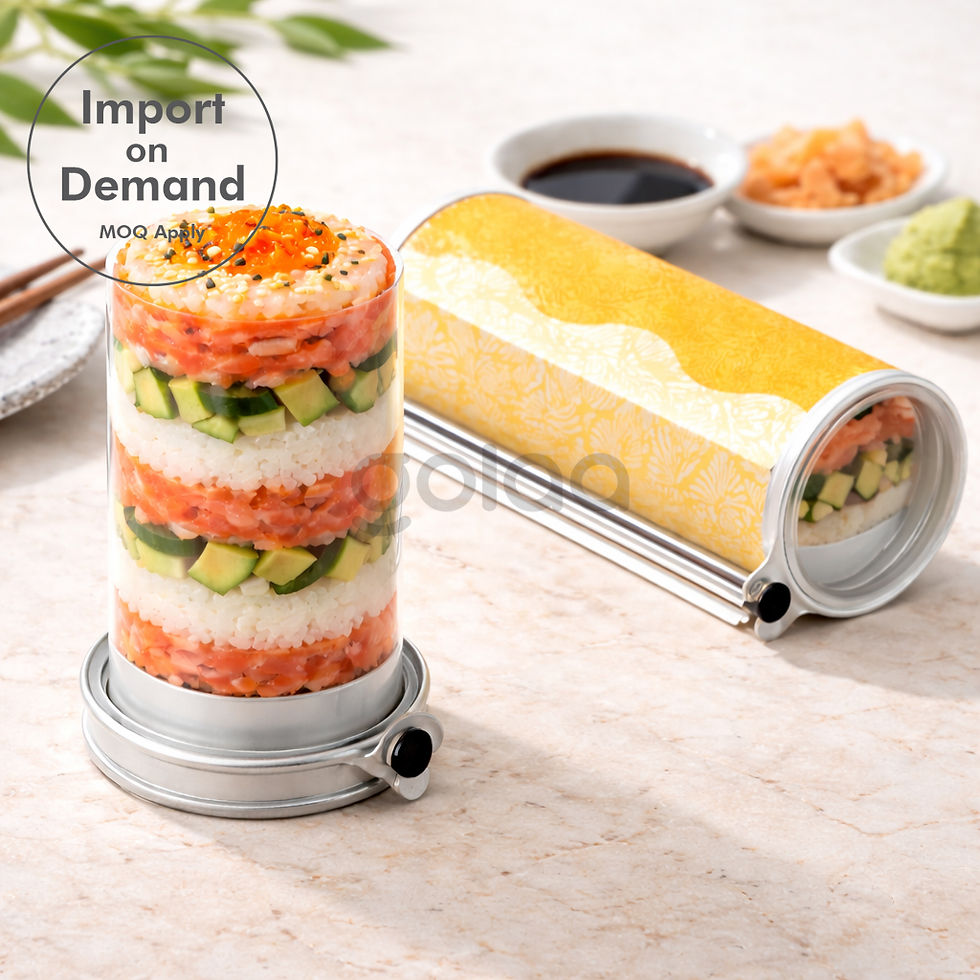 Thumbnail: Eco-Friendly Push Pop Sushi Packaging Cylinder Container | Pop-Up Sushi Takeaway