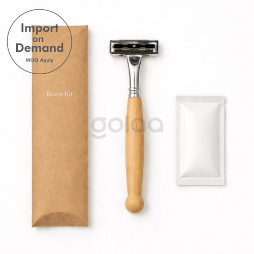 Hotel Razor Wooden Handle Hotel Razor | Golaa.com