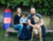 Young Family with Pet Dog