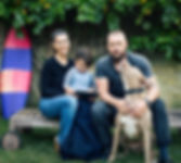 Young Family with Pet Dog