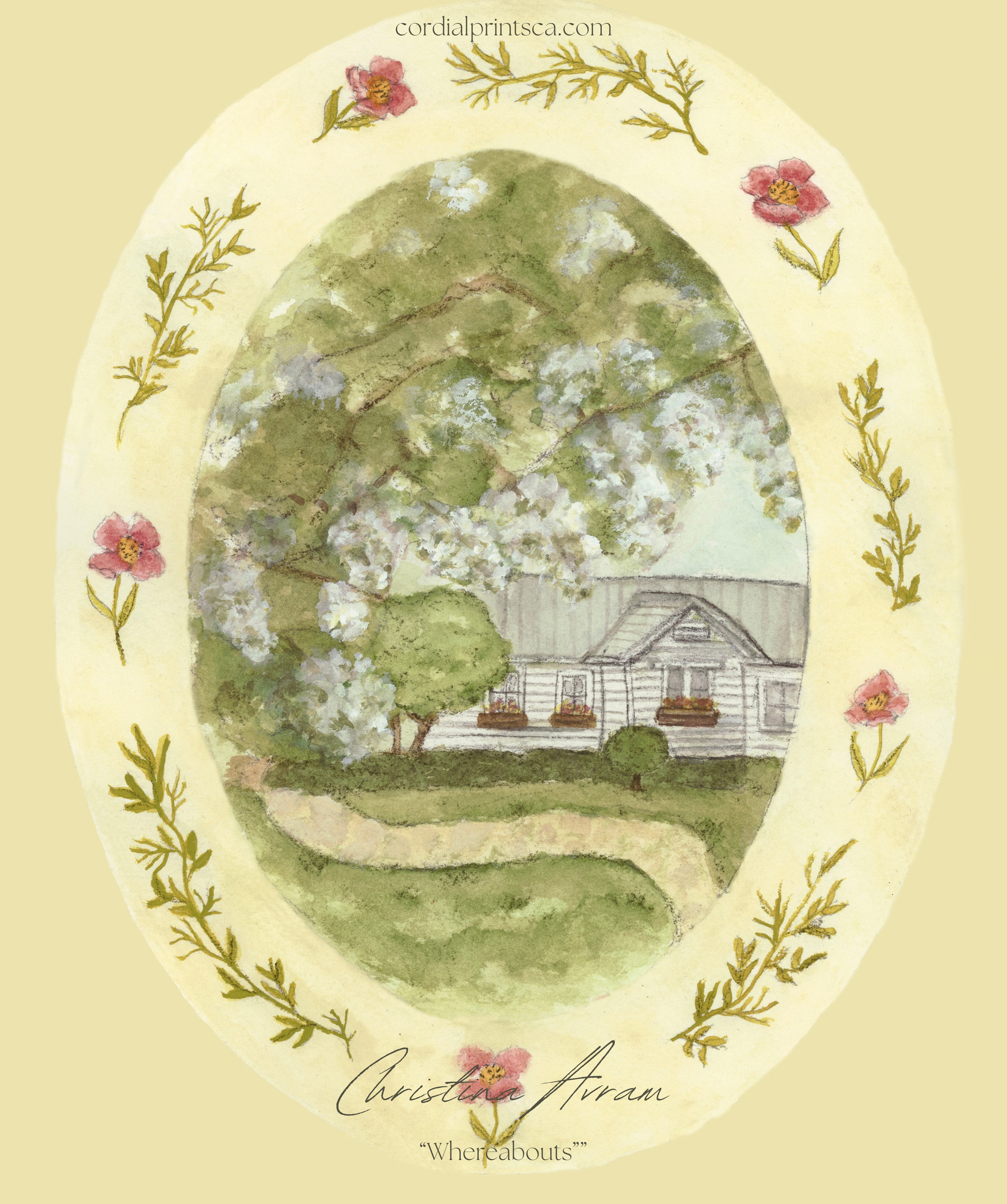 "Whereabouts" Cottage Art Print