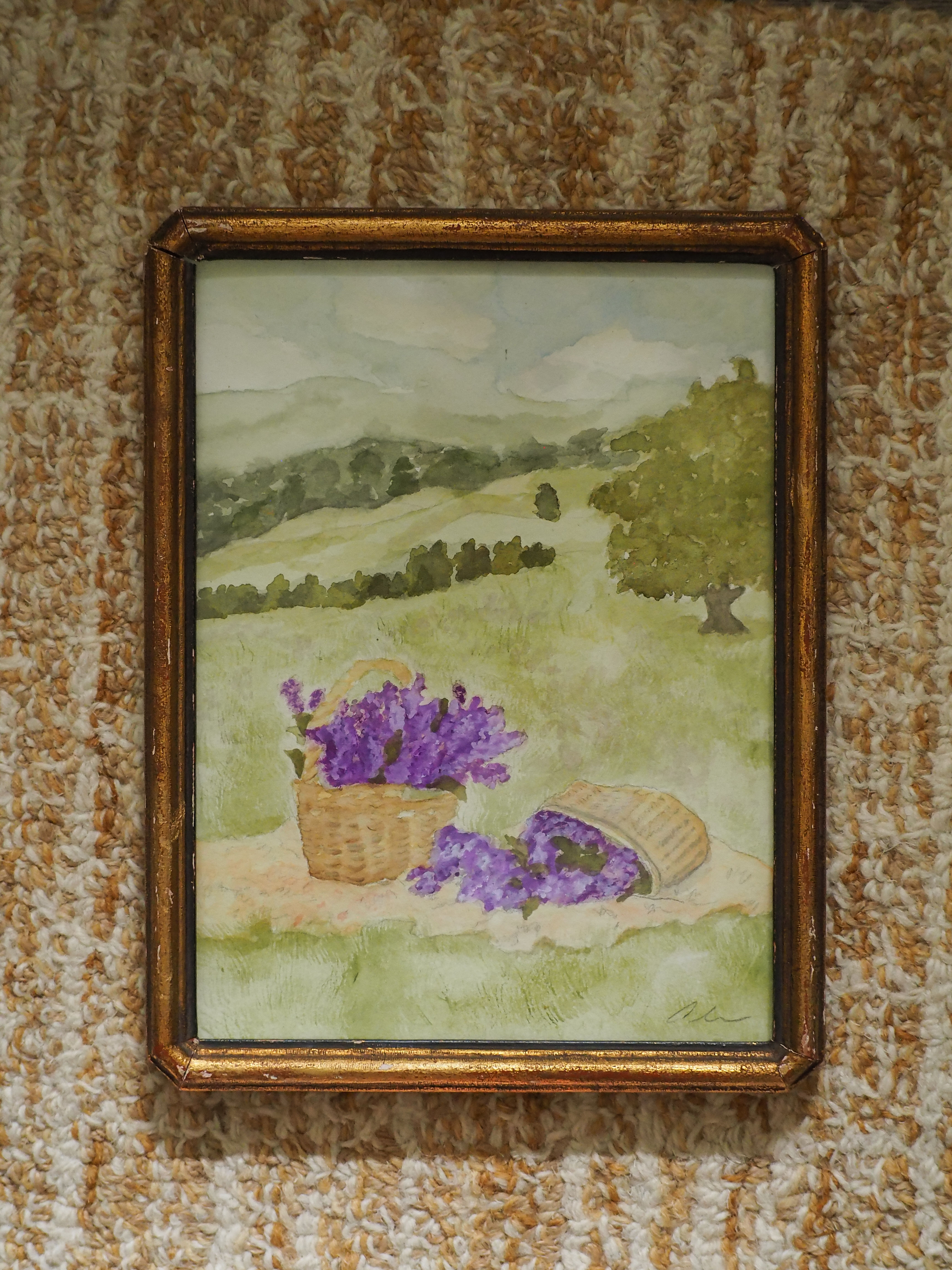 "Dreaming of Purple" Original Framed Painting