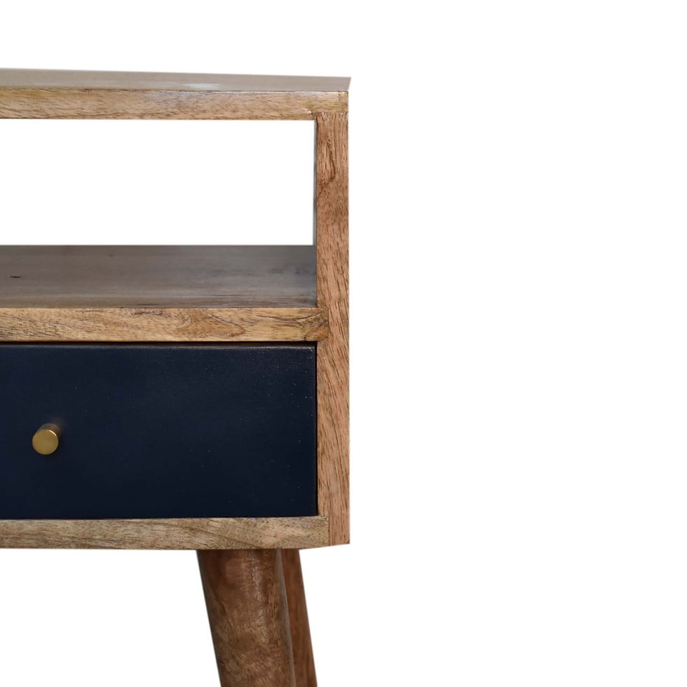 Thumbnail: Mini Navy Blue Hand Painted Bedside