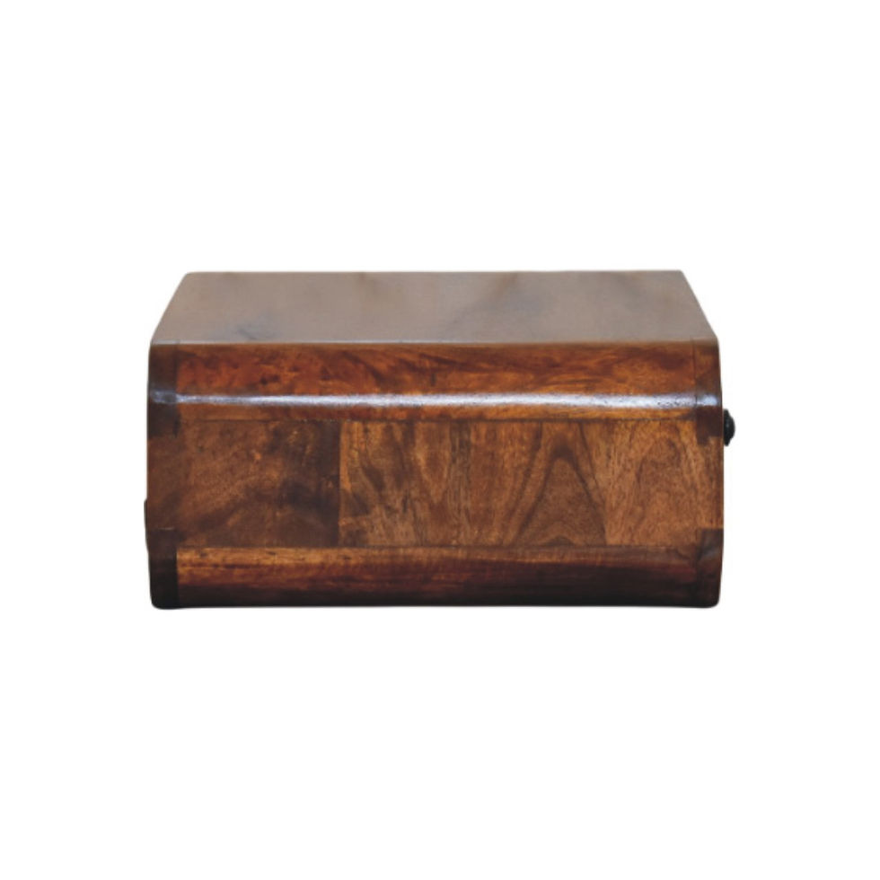 Thumbnail: Avora Wall-Mounted Honey Caramel 1 Drawer Nightstand