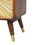 Thumbnail: Avora Brass Embossed 2 Drawer Chestnut Nightstand