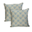 Thumbnail: Cornflower Medallion Cushion – Blue & Cream Jacquard