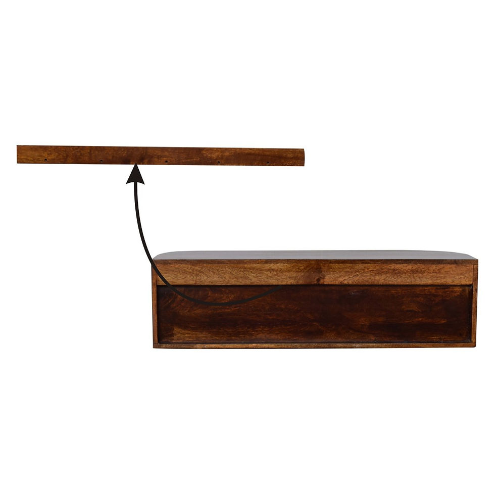Thumbnail: Chunky Chestnut Wall Mounted Console